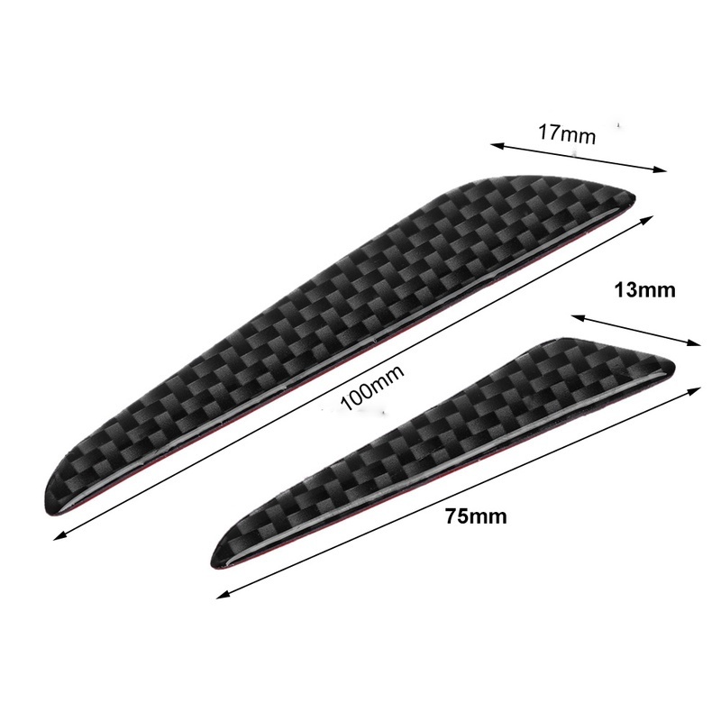 4x Anti-collision Trim Carbon Fiber Car Door Edge Guard Strip Protector Bump ua