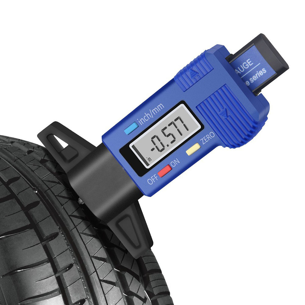 Digital Tire Tread Depth Gauge Meter 0-25.4mm Measurer for Cars Trucks and SUV