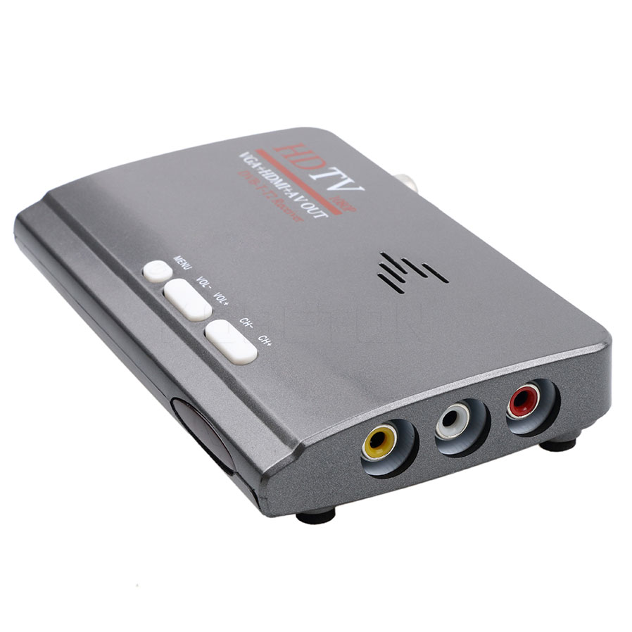 DVB-T DVB-T2 TV-Tuner-Receiver T/T2 TV-Box VGA AV CVBS 1080P HDMI digitaler HD-Satellitenempfänger für LCD/CRT-Monitore_voghion.com