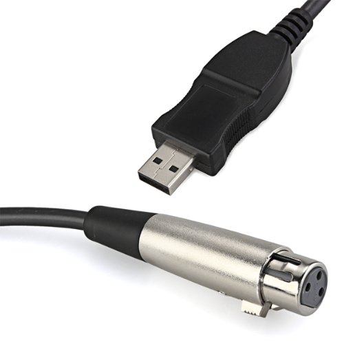 Cavo di collegamento audio da studio per microfono MIC da USB maschio a XLR femmina a 3 pin_voghion.com
