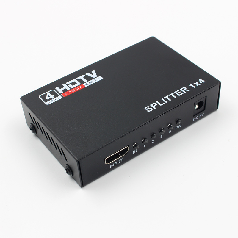HDMI Splitter 1x4 Full HD 1080p Video HDMI Switch Switcher Versterker_voghion.com