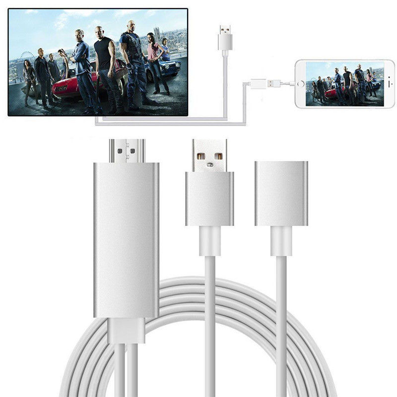 Cavo adattatore TV HD da Lightning a 1080P a HDMI per iPhone 7 / 7s / 6 / 6S / Plus / Android_voghion.com