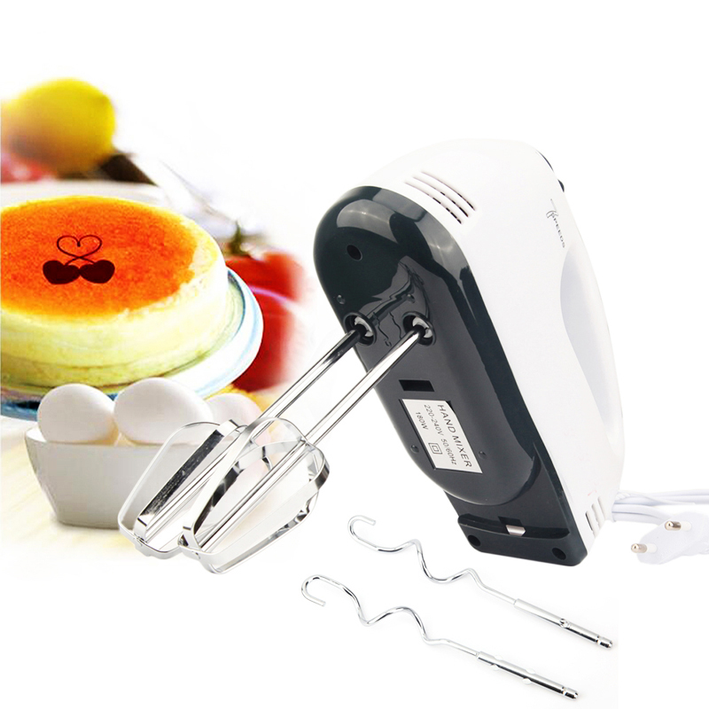 7 Speed Dough Hand Mixer Egg Beater Food Blender Multifunctional Food Processor Ultra Power Electric Kitchen Mixer 180W_voghion.com