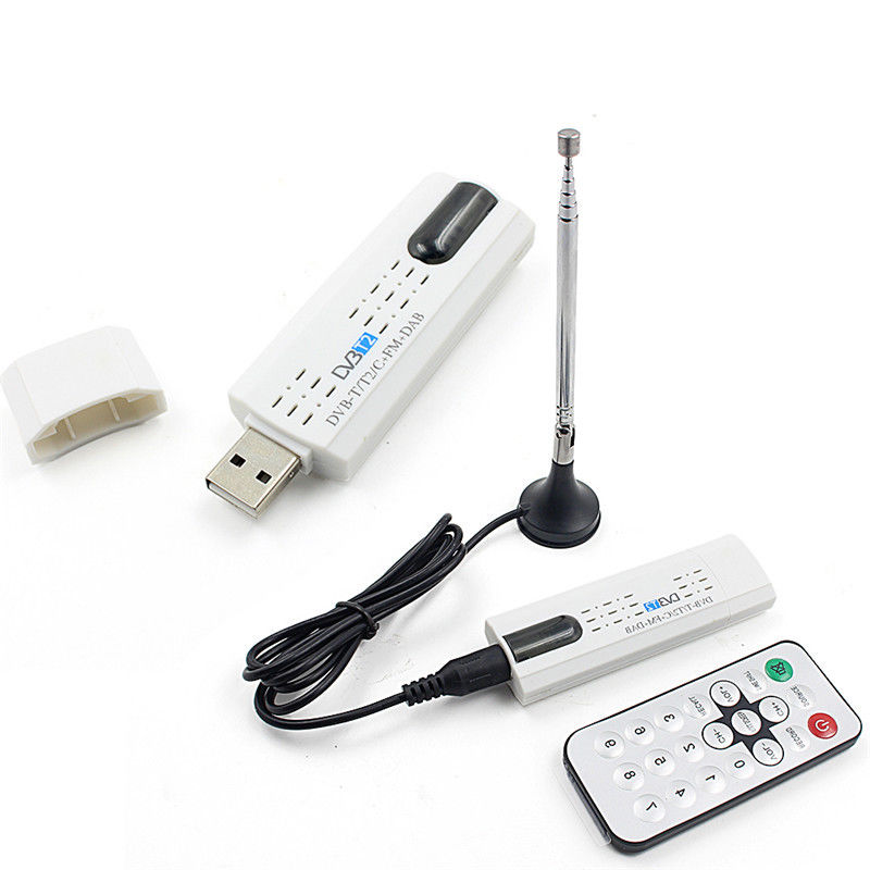 TV Dongle DVB-T DVB-T2 DVB-C FM Digital SDR TV stick USB2.0  for windows PC Laptop_voghion.com
