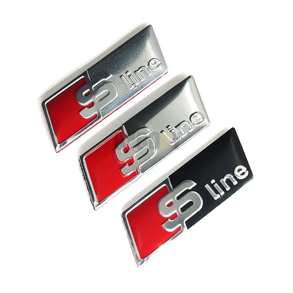 S Line Steering Wheel Sticker 3D Carbon Fiber Emblem Car Styling Badge