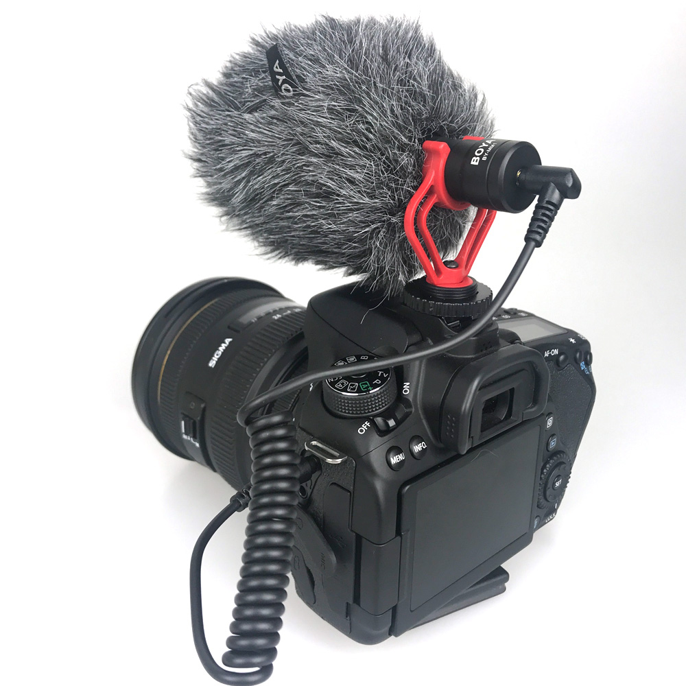 BOYA BY-MM1 VideoMicro Kompaktes On-Camera-Aufnahmemikrofon für Canon Nikon Sony DJI Osmo DSLR Smooth Q 4 Feiyu Gimbal VS RODE_voghion.com