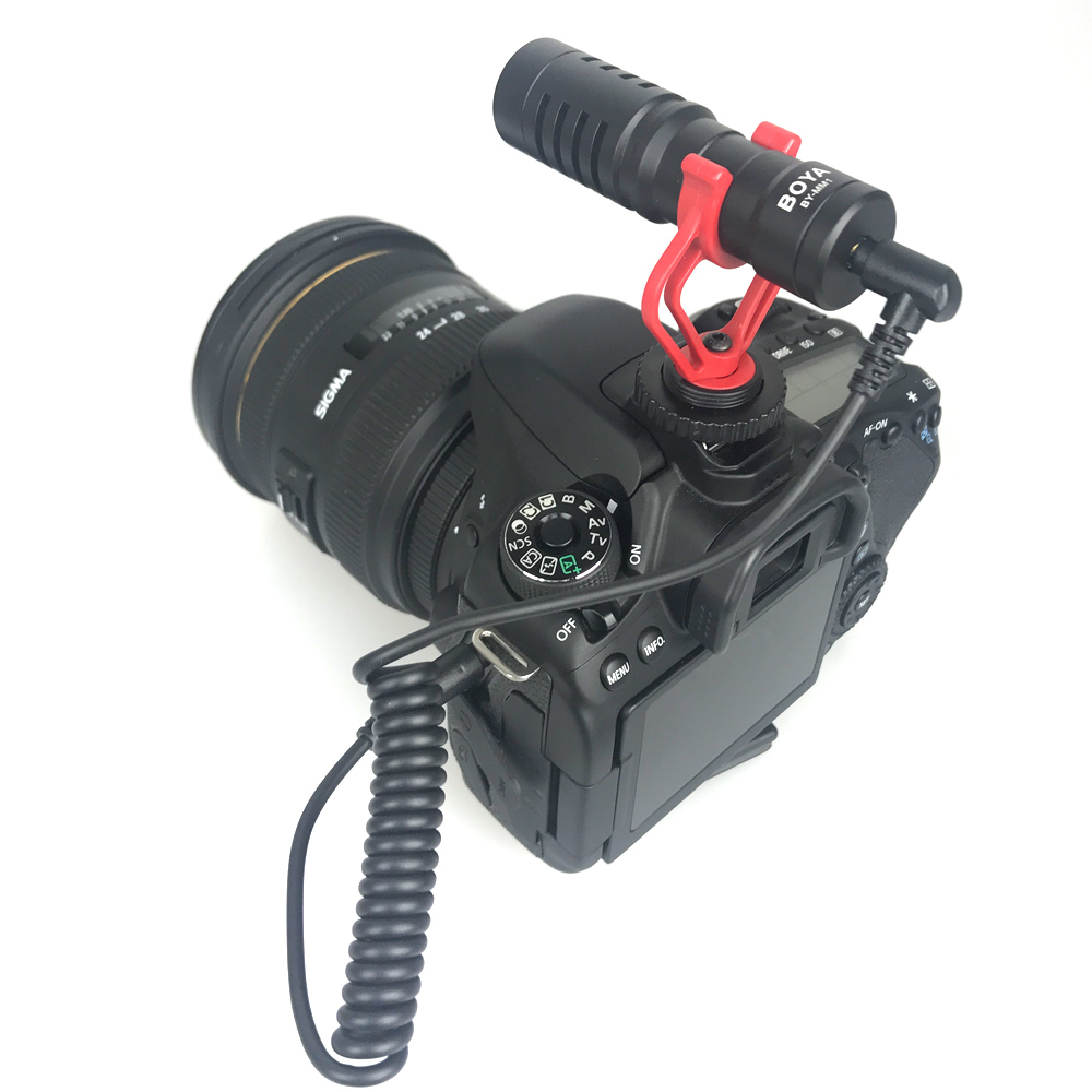 BOYA BY-MM1 VideoMicro Kompaktes On-Camera-Aufnahmemikrofon für Canon Nikon Sony DJI Osmo DSLR Smooth Q 4 Feiyu Gimbal VS RODE_voghion.com