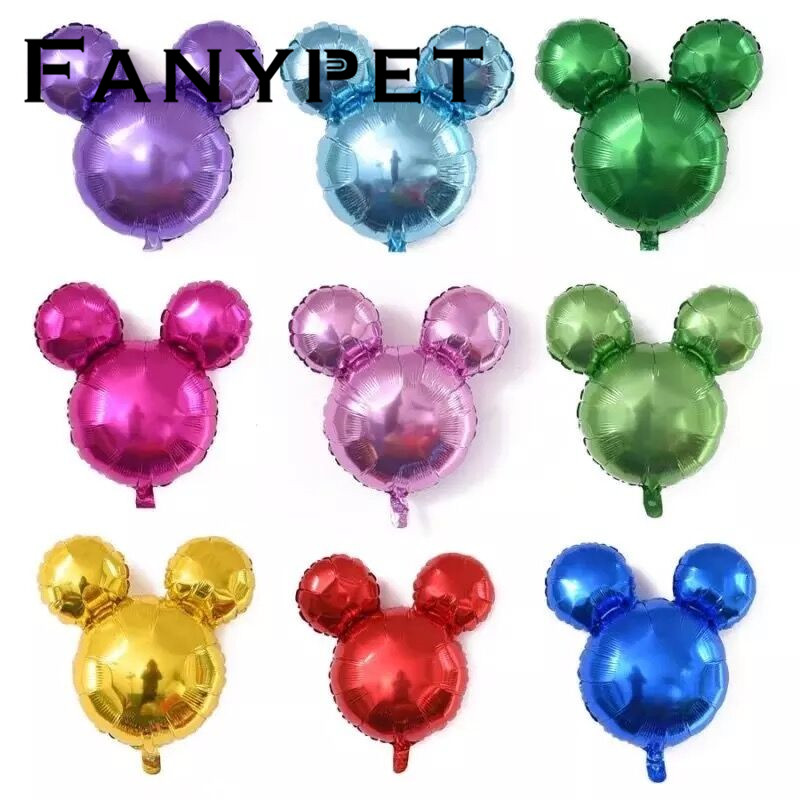 Pearl Latex 5pcs Mouse Head Balloon Multicolor Celebrate Wedding//Birthday Party