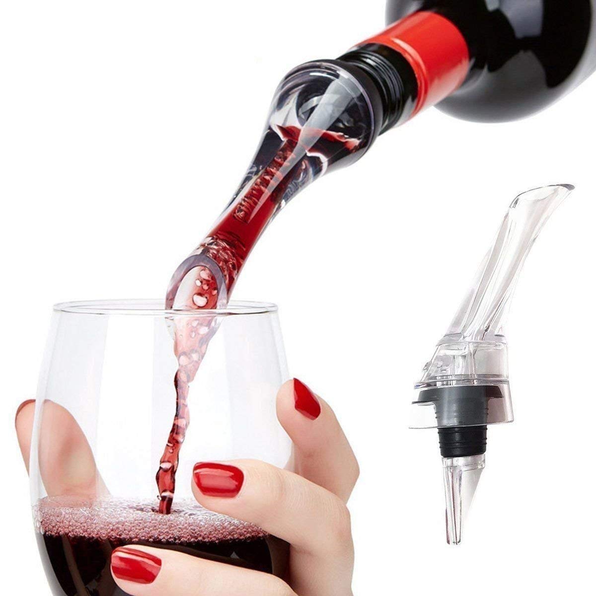 Portable Aerating Pourer Decanter Red Wine Bottle Travel Quick Air ...