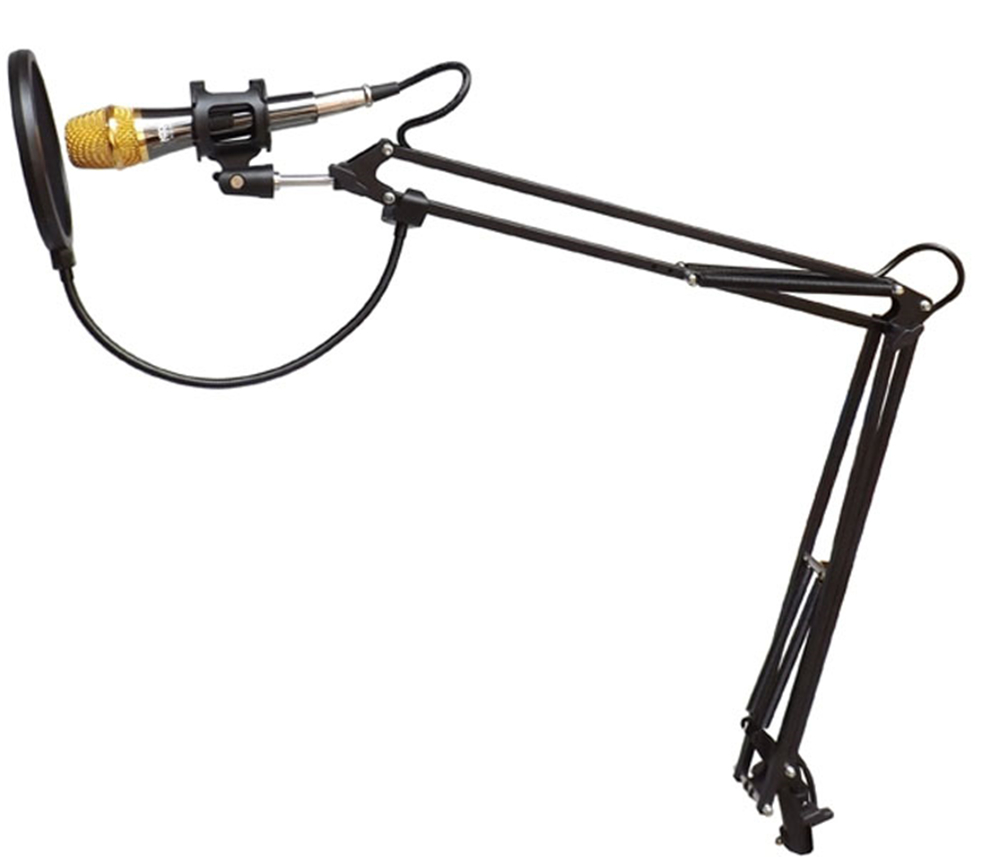 Pop Filter MPF-6 kétrétegű, bilincsre szerelhető mikrofon, 6 hüvelykes, kondenzátormikrofonhoz, stúdiófelvételhez, permetvédő, karaoke, fekete_voghion.com