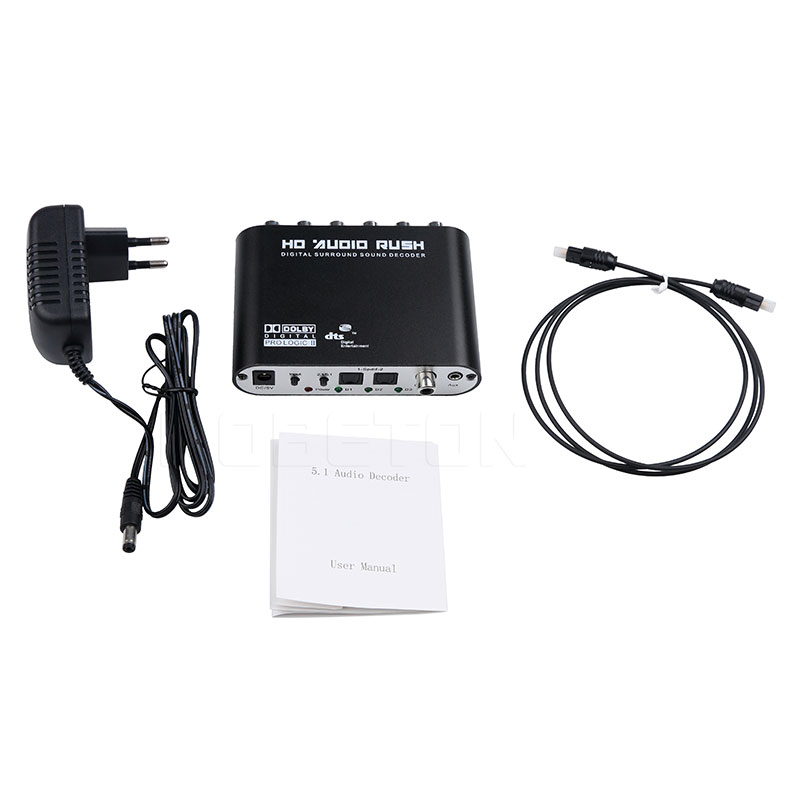 5.1 CH audio decoder SPDIF Coaxial to RCA DTS AC3 Optical digital to 5.1 Amplifier Analog Converte amplifier HD Audio Rush_voghion.com