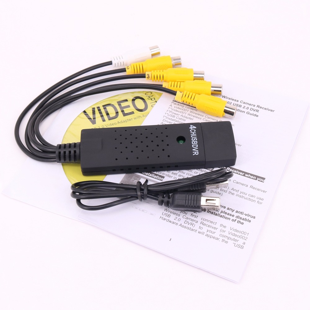 Scheda di acquisizione video in tempo reale USB 2.0 a 4 canali, scheda di acquisizione USB DVR per adattatore VHS su DVD_voghion.com