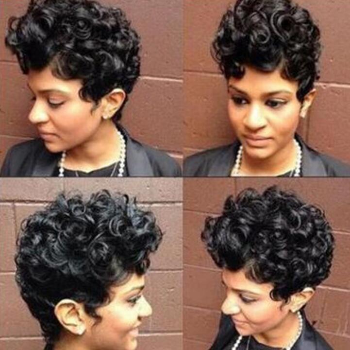 Buy Short Black Wigs Water Wave Curly Wig Short Wig For Black