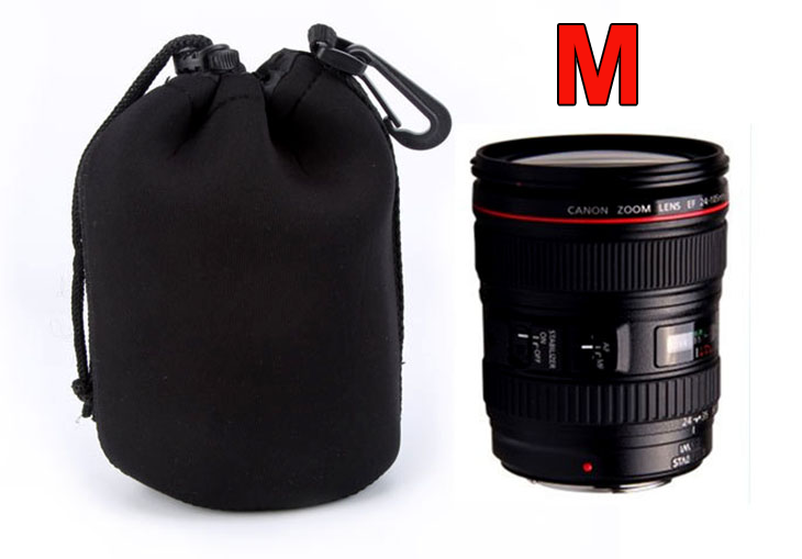 roughly 3mm Thick Neoprene Belt Loop Worldwide Matin Neoprene Waterproof Soft Camera Lens Pouch Bag Case
