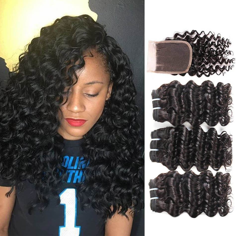 Buy Real Beauty Unprocessed 12 Inch Human Hair Weave Bundles Deep