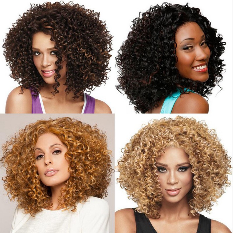 Buy Blacks Wig Girls Small Volume Explosions Wig European And